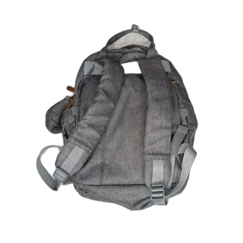RUVALINO Diaper Backpack Multifunction Travel Pack Maternity Changing Bag Gray